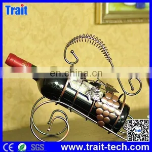 Artwork Fuuny Gold Bronze Cast Iron Tricycle Style Red Wine Rack Wine Holder thumbnail-1