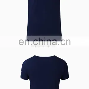 Men's Custom Logo Screen Printing T-shirts Round Neck Fitness Gym T Shirt thumbnail-1