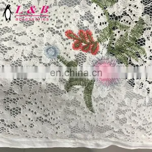 Polyester Embroidery Knit Tull Mesh Fabric thumbnail-2