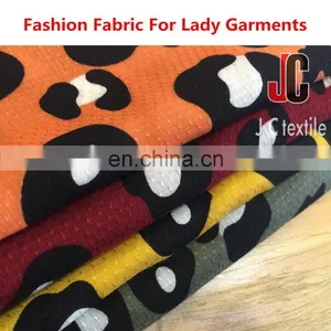 AD2091 JC Rayon Jacquard Leopard Grain Wholesale 100% Rayon Custom Printed Fabric thumbnail-1