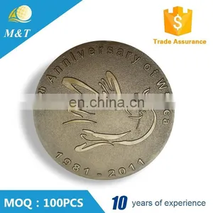 Custom Metal Antique Copper Die Casting Coin thumbnail-2