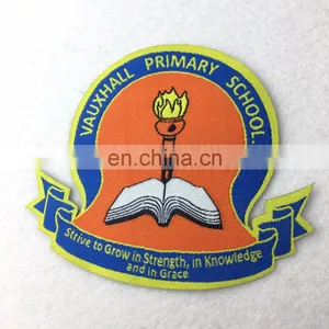 Custom Brand Logo Fabric Woven Patch/Badges For Islamic School Uniforms thumbnail-4