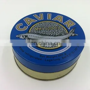 500g Round Caviar Tin Box thumbnail-1