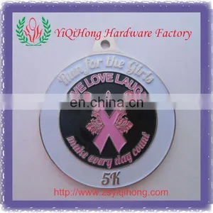 Run for the Girls 5k Participant Medals, Award Medals thumbnail-1