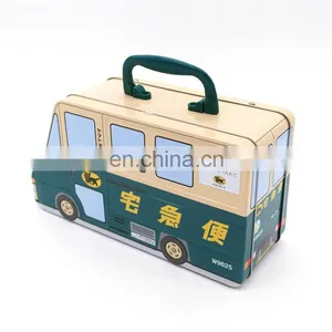 Handle Lunch Tin Box With Hinge Lid Custom Printing thumbnail-6