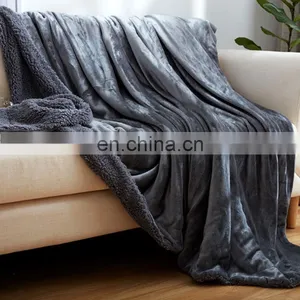Warm Super Soft Ceramic Fiber Arab Cold Electric Heating Double Bed Emergency Nepal Blanket Fabric thumbnail-6