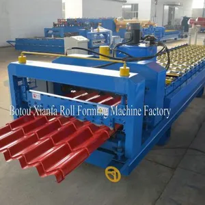 High-Class Single Layer Colored Glazed Tile Roof Plate Steel Rolling Equipment thumbnail-2