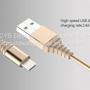 MFi-certified USB to Lightning Cable in Gold, Suitable for IPhone thumbnail-4