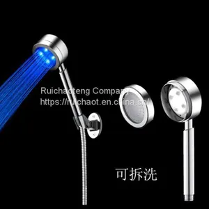 3 Colors Changing LED Shower Head thumbnail-2