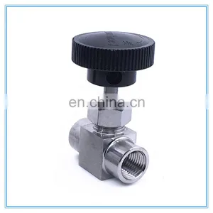 1/8" 1/4" 3/8" 1/2" BSP Equal Female Thread SS 304 Stainless Steel Flow Control Shut off Needle Valve thumbnail-5