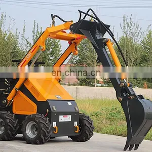 Mini Skid Steer Crawler Loader Moving Type thumbnail-7
