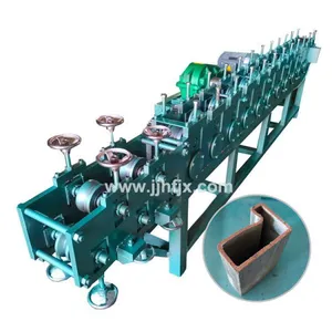Special Shape Steel Pipe Making Machine for Metal Door Frame Profile (P Shaped) thumbnail-1