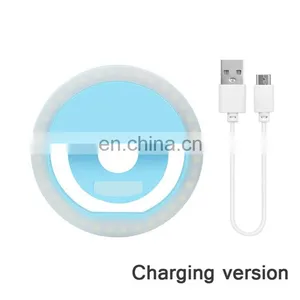 High Brightness Cell Phone Fill Soft Light Circle Lamp Clip On Mobile Photography Color Circular Dimmable Led Selfie Ring Light thumbnail-3