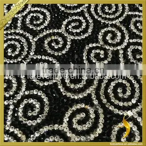 Fashionable Crystal Rhinestone Mesh Trimming Sheet Hotfix for Garment Accessories FRM-192 Supplier's Choice thumbnail-3