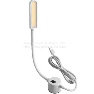 Stepless Dimmale LED Table Lamp Eye-Protected Students Reading Light COB LED Silicone Hose Strong Magnet Base LED Desk Lamp thumbnail-2