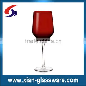Promotional Cheap Colored Wine Glasses Wholesale/colored Wine Glass With Clear Stem thumbnail-1