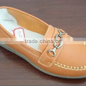 Fashion Girl Genuine Leather Mocassion Slip on Casual Shoes thumbnail-1