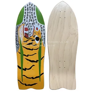 Hot Selling Factory Customized New Design 7ply Fish Cruiser Skateboard Deck Surf Skateboard Deck thumbnail-1