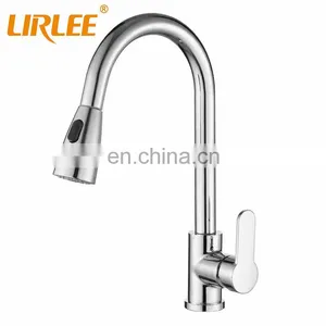 LIRLEE Robinet de Cuisine Modern Kitchen Taps Mixer Faucets With Pull Out Spout thumbnail-4