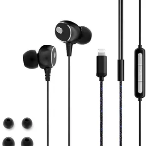 For Apple Mfi Certified Headphone With Lighting Connector 8 Pin In-ear Wired Headset for Iphone 12/12Pro thumbnail-1