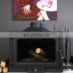 Indoor Decor Flame Decorative Mirror Bio Pellet Wood Burning Inserts Villa Heating Fireplace thumbnail-4