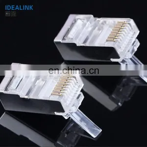 New Promotion 1000pcs Set Ftp Male Modular Plug 8p8c Cat5 / 6 RJ45 Keystone Connector thumbnail-1