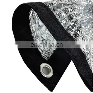 Carport Aluminum Shade Covers Car Sun Protection Silver Foil Shade Net Shading Net for Greenhouse Shade Sails thumbnail-3