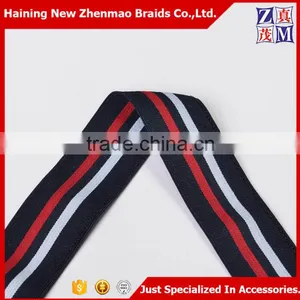 Striped Polyester Elastic Webbing Band thumbnail-4