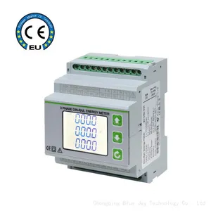 DEM-4M3C Three Phase KWH Electric Meter RS485 Din Rail Energy Meter With LCD Display thumbnail-1