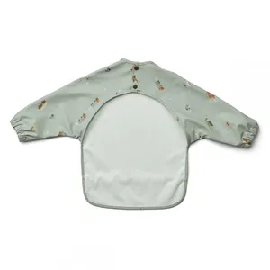 Wholesale Waterproof PU Leather Bibs for Baby Newborns Infants Toddlers Set thumbnail-2