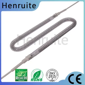 S Shape Infrared Halogen Heat Lamp Medium Wave Lamp Halogen Tungsten Heating Element thumbnail-2