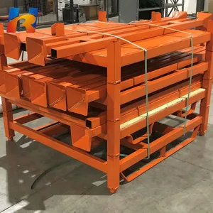 Warehouse Racking Customizable Portable Foldable Steel Storage Rack System Collapsible Stackable Pallet Racks Warehouse Use thumbnail-5
