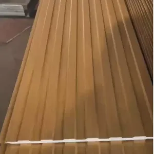 PU Foam Decorative Exterior Wall Sandwich Panel Waterproof and Insulated Metal Carved Board Construction Board thumbnail-2