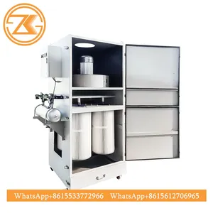 Mobile Pulse Jet Cartridge Dust Collector Portable Wheeled Industrial Dust Removal Equipment For Workshop Welding Fume thumbnail-3