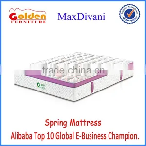 High Quality Bonnel Spring Mattress With Memory Foam Pillowtop GZ2015-2# thumbnail-1