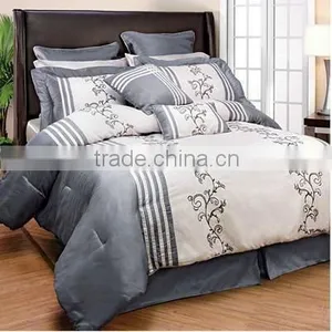 Embroidered Polyester Duvet Cover Comforter Set thumbnail-1