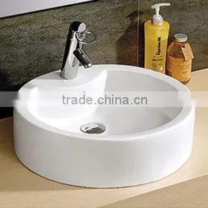 Made in China Ceramic Bathroom Counter Top Round Sink thumbnail-3