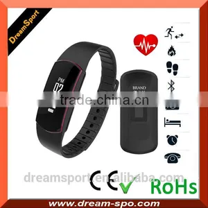 Factory Outlet BLE Activity Coach and Fitness Tracker With Silincone Rubber Band Lightweight Bluetooth Watch thumbnail-1