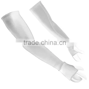 Golf UV Protection Sports Arm Cooler Sleeve White thumbnail-1