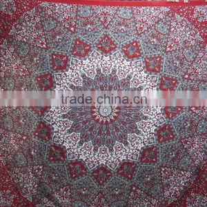 Indian Hippie Mandala Round Tapestry Printed Bedcover Hanging Boho Throw thumbnail-3