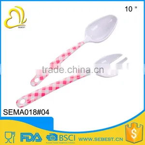 Hot Selling Small Melamine Plastic Spoon Fork Set thumbnail-1
