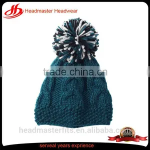 Wholesale Blank Winter Knitted Crochet Free Pom Kids Baby Beanies Hats thumbnail-3