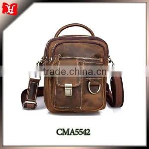 Hot Sale Retro Top Genuine Leather Men Vintage Shoulder Bag, Messenger Bag for Men With Wholesale Price China thumbnail-1