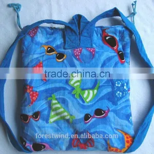 Wholesaler Custom Reactive Beach Towel Backpack thumbnail-1
