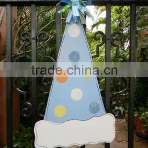 Birthday Hat Door Plaque / Acrylic Christmas Gift / Baby Room Door Sign thumbnail-1