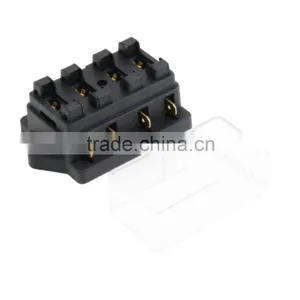 4 Way Fuse Box DC 12V 24V Max DC 32V Circuit Car Trailer Auto Blade Fuse Box Block Holder ATC ATO 2-input 4-ouput Wire thumbnail-1
