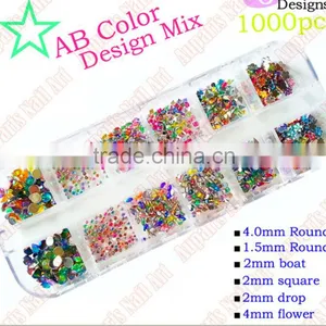 Ss6/ss8 Rose Dmc Hotfix Flat Back DIY Loose Glass Glitter Rhinestones Trim Strass Crystal Stones for Nails Art Design .Wholesale thumbnail-1