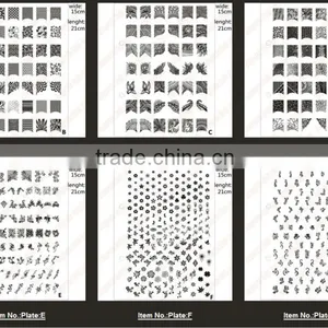New Arrival 001- 010 Series Stamping Image Plates Medium Nail Art Stamping Plates Nail Tools Wholesale thumbnail-1