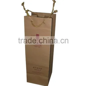 Personalied Wine Bottle Kraft Paper Bag thumbnail-1