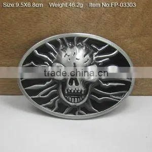 Pressing Zinc Alloy Fashion Famous Brand Logo Color Plate Belt Buckle thumbnail-4